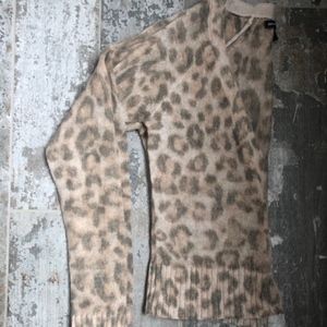Banana Republic Mad Men Animal Print Cardigan